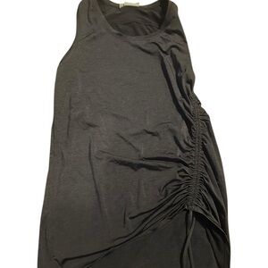 Athleta Dark Grey Soft Ruched Tank Top